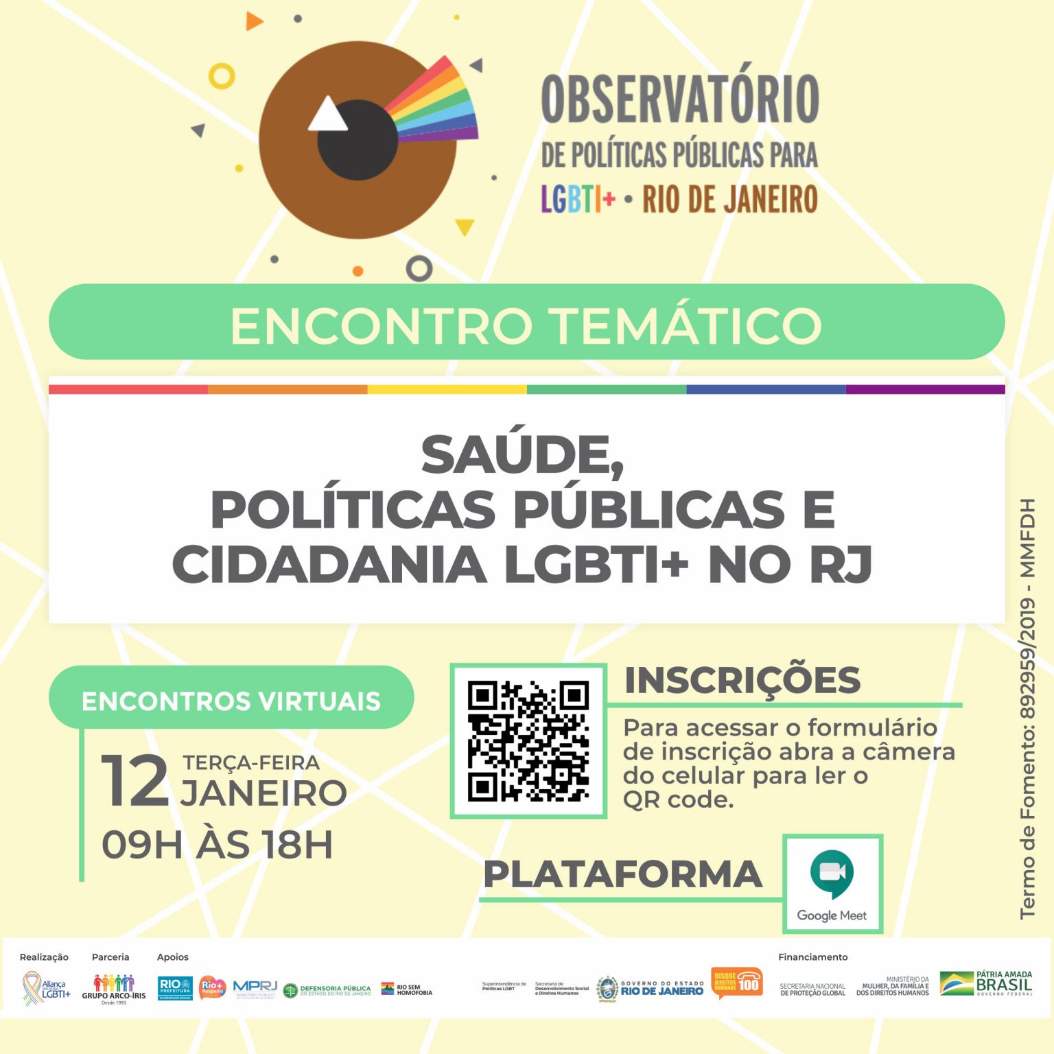 Encontro Tem Tico Sa De Pol Ticas P Blicas E Cidadania Lgbti No